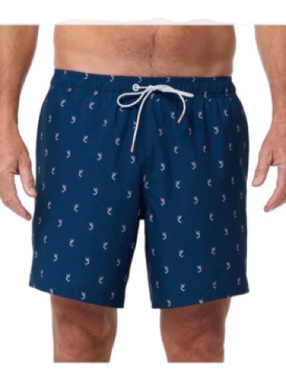 Bonobos XXL Marlin Print Swim Trunks Blue 7” Inseam Mesh Lined NWT
